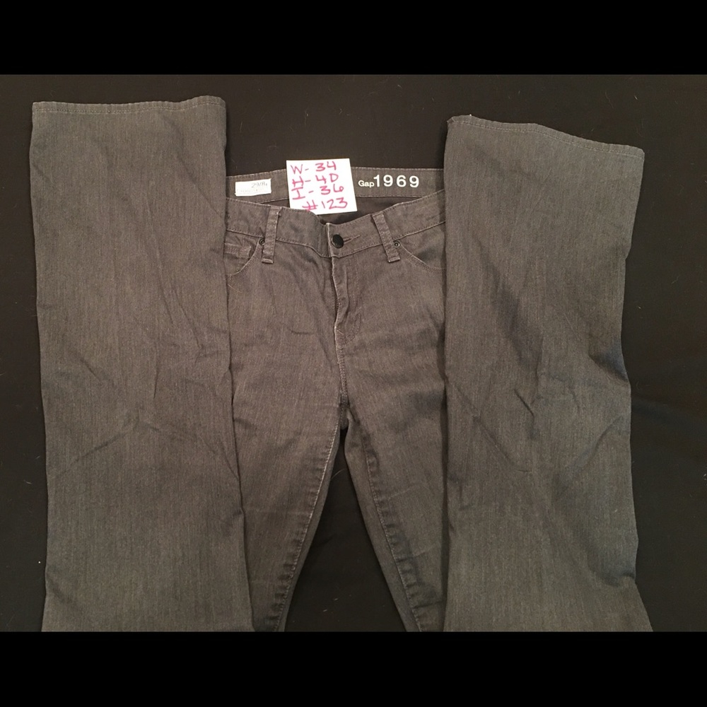 Gray Satine GAP Extra Long Jeans